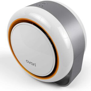 AVARI™ 500 Orange Desktop Personal Air Purifier made in Korea. Filtering Personal Breathing Zone. Ultra Quiet Electro-Static Filters to 0.1 Micron