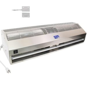 Awoco 36" Stainless Steel Super Power 2 Speeds 1200 CFM Commercial Indoor Air Curtain, UL Certified 120V Unheated With An Easy-Install Magnetic Door Switch