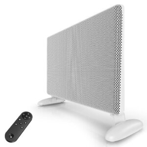 Ballu Infrared Panel Space Heaters,Room Heater for Indoor Use with Thermostat,Remote,24h Timer,Eco,Portable Standing and Wall Mount,1500W Electric Heaters for Indoor Use Large Room