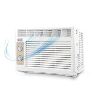 BLACK+DECKER BD05MWT6 Window Air Conditioner 5000 BTU, Cools Up to 150 Square Feet White