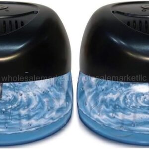 Bluonics Fresh Aire 2-Pack Water Air Washer, Night Light 7 LED Changing Colors & White Noise