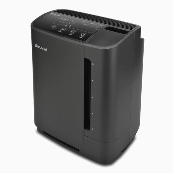 Brondell Air Purifier O2+ Revive Air Purification System | Allergy Relief and Odor Eliminator | for Dust, Mold, Smoke, Off-Gassing and Pets | Dual True HEPA Filter | Evaporative...