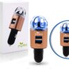 Car Air Purifier 3in1 Premium Stainless Steel Air Filter Ionizer w/Dual USB Quick Charge 3.0 USB-Eliminate Allergens Odor Smell, Smoke, Pets, Pollen Mold Bacteria...
