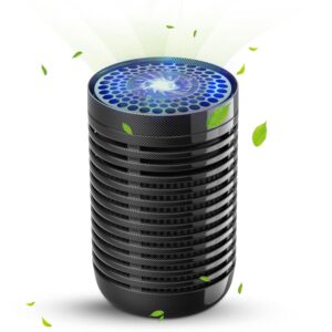 Car Air Purifier, Mini Air Purifier for Car with True HEPA Filter Cleans Air, Eliminates Smoke Dust Pollen etc, Small Travel Air Purifier for Office