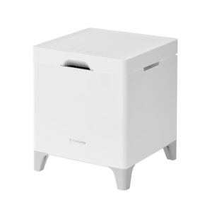 Carepod Cube Plus X50V Stainless Steel Self-Sanitizing Hybrid Cold/Warm Mist Humidifier, Easy Clean for Larger Room 4.2 liters, Only 3 Washable Parts, Diswasher-safe, Auto Shut-off