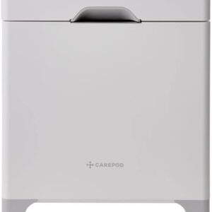 Carepod Cube X50 Stainless Steel Ultrasonic Hybrid Cool and Warm Mist Humidifier, Whisper-Quiet Easy Clean for Large Room 4.2 liters, Only 3 Washable Parts, Diswasher-safe, Auto...