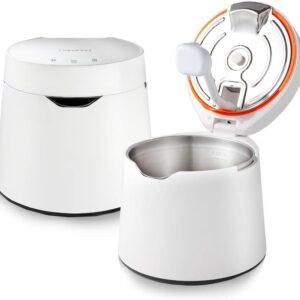 Carepod One 31S Stainless Steel Ultrasonic Cool Mist Humidifier Whisper-Quiet Easy Clean for Large Room 1gal (4liter), Only 3 Washable Parts, Auto Shut-off, Reusable Filter...