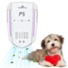 Cat Litter Deodorizer 99% Pets Poof Odor Eliminator Air Purifier Ozone Odor Removal Air Freshener for Home & Pets Litter Box Room Wardrobe Shoe Cabinet Toilet White