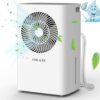 COLAZE 2500 Sq. Ft 25 Pint Dehumidifier for home, Dehumidifiers for Basement with Drain Hose, Compressor Dehumidifiers for Large Room with Auto Manual Drain, 24H Timer, 0.53 Gal...