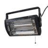Comfort Zone Ceiling Mounted Space Heater, 90 Degree Adjustable Tilt, Dual Quartz, Radiant, Electric, Safety Grille, Overheat Protection, Hardware Included, Ideal for Workshop,...