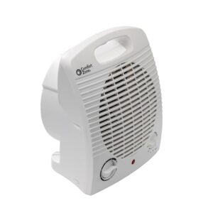 Comfort Zone Indoor Space Heater, Portable, Fan Forced, Electric, Adjustable Thermostat, Overheat Sensor, Safety Tip-Over Switch, & Stay Cool Housing, Ideal for Home, Bedroom, &...