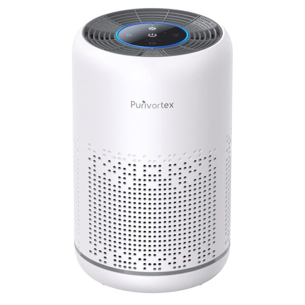 Compact Desktop Air Purifier - True HEPA Filter, Whisper-Quiet Operation, Energy-Efficient - Captures 99.97% of A11ergens, Dust, and Odors - Ideal for Home, Office, and Bedroom...