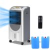 COSTWAY Evaporative Cooler and Heater, 5-in-1 Portable Air Cooler with Remote Control, 8-Hour Timer, 2 Ice Boxes, Quiet Operation, Bladeless Air Cooler for Indoor Use Home...