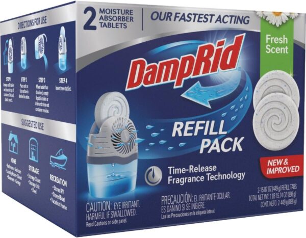 DampRid Fresh Scent Moisture Absorber 2 pk Solid