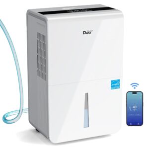 Dehumidifiers with Pump/Hose for Basements 50 Pint (70 Pint 2012 DOE) Energy Star Certified Dehumidifiers with WIFI for 4500 Sq.Ft Large Room,Dehumidifiers for Home,white