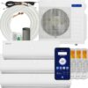 Della 36K BTU ODU Tri 3 Zone 9K 18K 18K BTU 19 SEER2 208-230V Cools Up to 2400 Sq.Ft, Works with Alexa, Wifi Energy Efficient Multi Zone Mini Split Air Conditioner Pre-Charged...