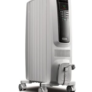 De'Longhi Dragon Digital Oil Filled Radiator Heater, 1500W Electric Space Heater for indoor use, programmable timer, Energy Saving, full room heater with safety features TRD40615E