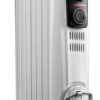 De'Longhi Dragon Oil Filled Radiator Heater, 1500W Electric Space Heater for indoor use, portable room heater, programmable timer, full room heater with safety features, TRD40615T