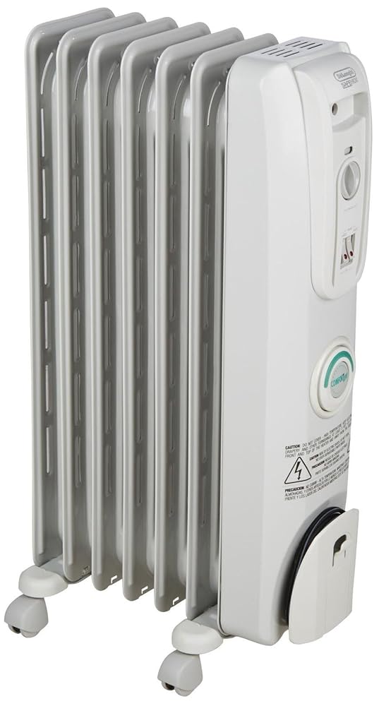 De'Longhi Oil filled Radiator Heater, 1500W Electric Space Heater for indoor use, portable room heater, Energy Saving, full room like office and bedroom with safety features,... De'Longhi Oil filled Radiator Heater, 1500W Electric Space Heater for indoor use, portable room heater, Energy Saving, full room like office and bedroom with safety features,...