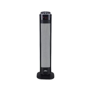 Deluxe Digital 30" Ceramic Oscillating Tower Space Heater with Remote Control, Black