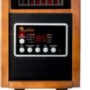 Dr Infrared Heater DR-998, 1500W, Space Heater with Humidifier, Oscillation Fan & Remote Control (Cherry)