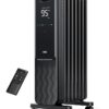 Dreo 1500W Oil Filled Radiator, Electric Radiant Heaters for indoor use Large Room with Remote Control, Child Lock, 4 Modes, Overheat & Tip-Over Protection, 24h Timer, Digital...
