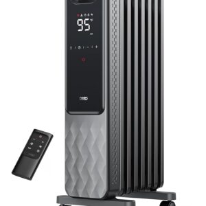 Dreo Oil Filled Radiator, Electric Radiant Heaters for indoor use Large Room with Remote Control, Child Lock, 4 Modes, Overheat & Tip-Over Protection, 24h Timer, Digital...