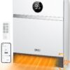 Dreo Smart Wall Heater, IP24 Electric PTC Space Heater for Indoor Use, 30° Oscillation, Adjustable Thermostat, Remote Control, Works with Alexa, 24H Timer, Easy-mounted Heater...