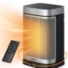 Dreo Space Heater, 1500W Portable Electric Heaters for Indoor Use, PTC Ceramic Heater for Office with Remote, Thermostat, 70°Oscillation, 12H Timer, 5 Modes, Quiet Safe Room...