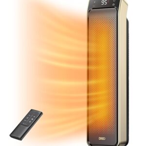 Dreo Space Heater for Indoor Use, 25" 11.5ft/s Fast Electric Heater with Remote and Thermostat, 3 Modes, Overheating & Tip-Over Protection, Portable Heater for Large Room,...