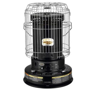 Dyna-Glo RMC-95C6B Indoor Kerosene Convection Heater, 23000 BTU, Black