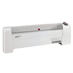 Electric Baseboard Heater, 1500W Convection Heater with Adjustable thermostat and Overheat Protection, Slient Operation Heater for indoor use, White