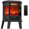 Electric Fireplace Heater 22 in Freestanding Fireplace Stove Infrared Fireplace RealSmart with 3D Flame Effect Remote Control, Timer, Overheating Protection Heater for Indoor...
