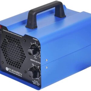 Enerzen O-UVC2 - UV Light + 50,000 mg/h Industrial Ozone Generator for Eliminating Odors - O3 Machine Air Ionizer Deodorizer for Home, Room, Smoke, Cars, and Pets
