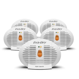 Eva-Dry E-500 5-pack Wireless, Portable & Powerful Mini Dehumidifier. Energy Efficient, Renewable Moisture Absorber. Perfect for Closets, Pantries, Boat’s, Kegerator & Storage.