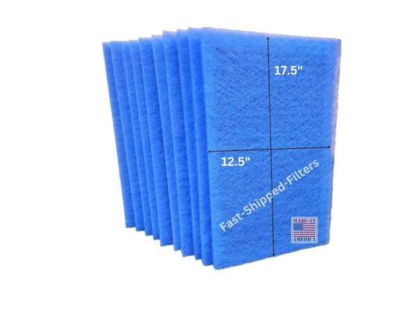 Fast-Shipped-Filters 10 Pack 14x20 Replacement Filter Pads Compatible with AlpinePure Air Cleaner Refill Blue (10, Blue, 14x20)