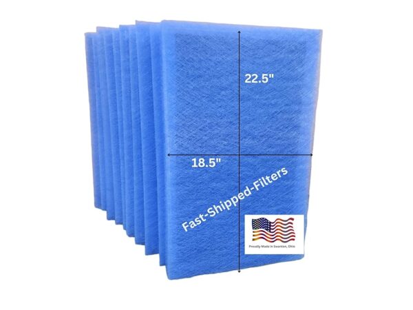 Fast-Shipped-Filters 10 Pack 20x25 Replacement Filter Pads Compatible with AlpinePure Air Cleaner Refill Blue (10, Blue, 20x25)