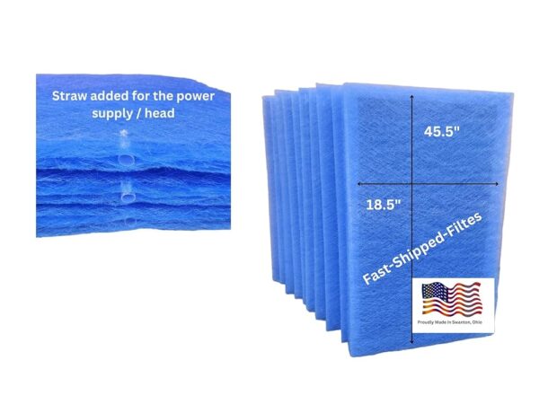 Fast-Shipped-Filters 10 Pack 20x48 Replacement Filter Pads Compatible with AlpinePure ET WaterFurnace Air Cleaner Refill Blue (10, Blue, 20x48)