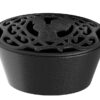 Fire Beauty Woodstove Steamer Stove Humidifier Cast Iron Lattice Top Rust Resistant 2.3 Quart Capacity (chicken)