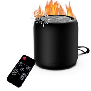 Fireplace Crackler Sound Box for Electric Fireplace with Remote Control, 2 in 1 Realistic Rechargeable Fire Crackling Sound Machine for Gas Fireplace, Fire Crackler Sound...