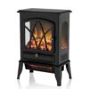 Freestanding Infrared Electric Fireplace Heater Fireplace Stove Heater, 1000W/1500W