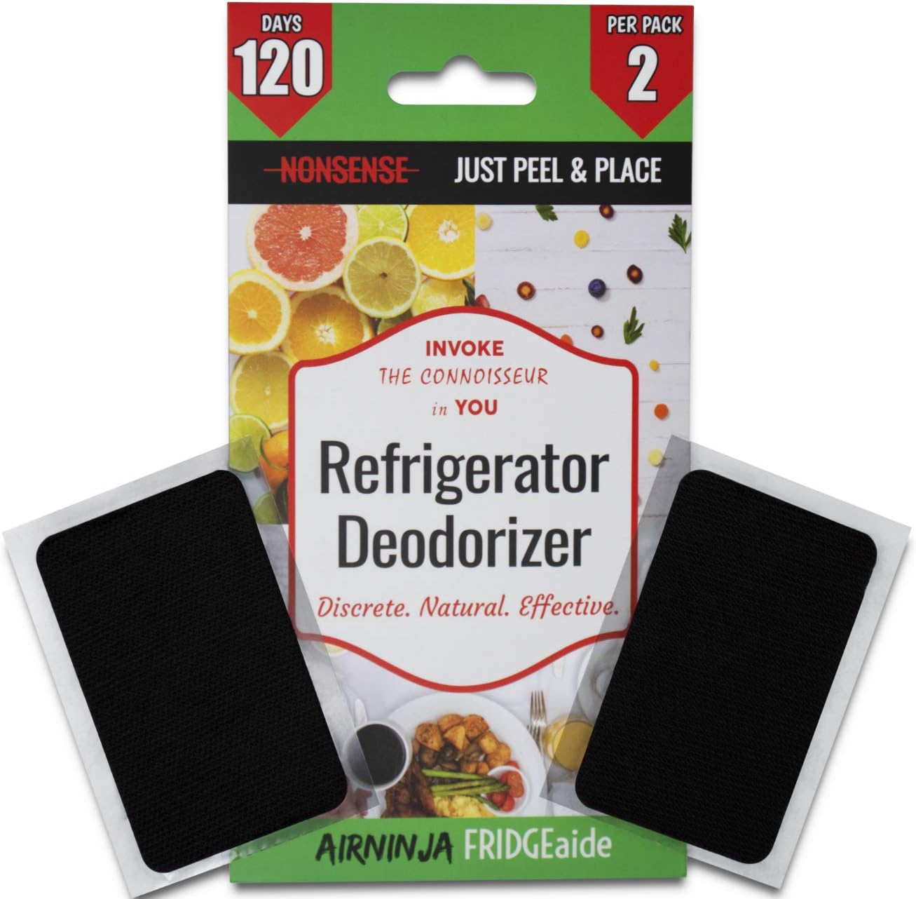 Fridge Refrigerator Freezer Deodorizer PATCH | Organic Odor Eliminator | 4 Month Supply | Foul Smell Remover | BEATS Baking Soda & Activated Bamboo Charcoal | Fragrance &... Fridge Refrigerator Freezer Deodorizer PATCH | Organic Odor Eliminator | 4 Month Supply | Foul Smell Remover | BEATS Baking Soda & Activated Bamboo Charcoal | Fragrance &...