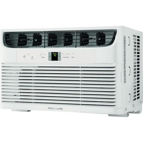 Frigidaire 8,000 BTU Window Air Conditioner & Dehumidifier, 115V, Cools up to 350 Sq. Ft. for Apartment, Dorm Room & Small/Medium Rooms, with Remote Control, Programmable Timer,...