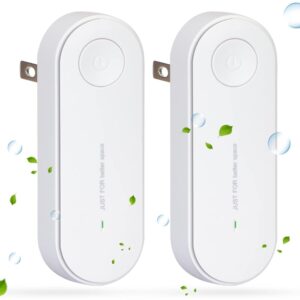 FYY Plug-in Negative Ion Air Purifier, 2 Pack Mini Portable Negative Ion Generator for Home, Bedrooms, Toilets, Living Room, Bathrooms, Closets, Pet Room White