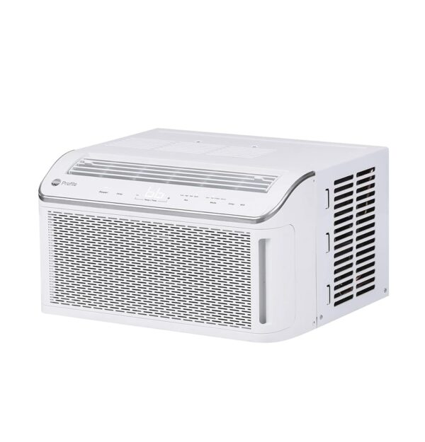 GE Profile Ultra Quiet Window Air Conditioner 8,200 BTU, WiFi Enabled, Ideal for Medium Rooms, Easy Installation with Included Kit, 8K Window AC Unit, White