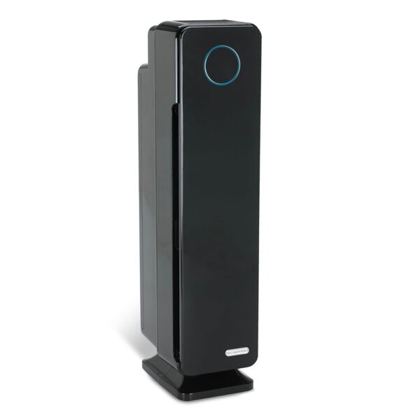 GermGuardian Air Purifier for Home, Large Rooms, H13 HEPA Filter, Removes Dust, Allergens, Smoke, Pollen, Odors, Mold, UV-C Light Helps Reduce Germs, 28 Inch, Black, AC5350B