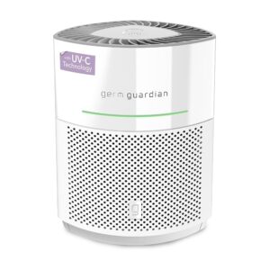 GermGuardian Airsafe+ Home Air Purifiers, HEPA Air Purifiers for Home, UV C Light, Air Quality Sensor, 360˚ HEPA Filter, Covers 1040 Sq.Ft, White AC3000W