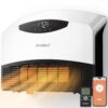GiveBest Electric Wall Heater with WiFi and Remote Control, Floor or Wall Mounted Heater, Large Room Coverage, 3 Heating Modes, 1500W Fast Heating Space with Thermostat for...