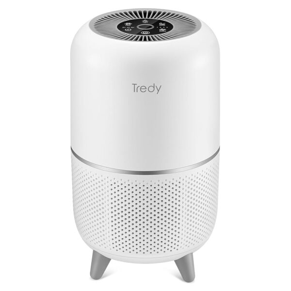 Hepa Air Purifier for Home 200 Sq.ft Large Room with Air Quality Sensor, Filters The Air, Removes Allergies/Molds/Dust/Smoke/Odor/Pollen/Pets Dander and Other Particles
