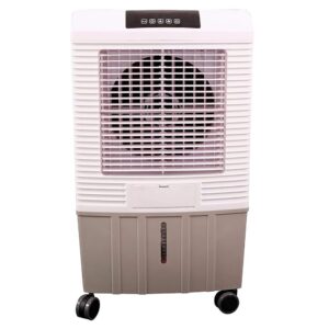 Hessaire MC26A Portable Evaporative Cooler, Humidifier, 2100 Cubic FPM, Cools 700 Sq. Ft., 2.5 GPH, White. For Garages, Shops, Patios, Pools, Workshops, Includes Remote Control...